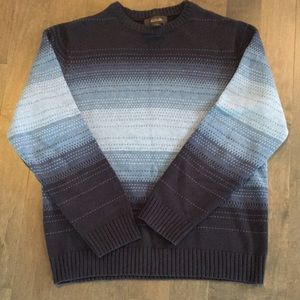 Tasso Elba Mens Crew Neck Cotton Pullover Sweater